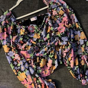 Pink Lily X Krista Horton Collection Floral Top NWOT XL 100% Polyester (39)